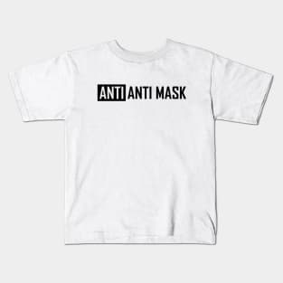 Anti Anti Mask Black Kids T-Shirt
